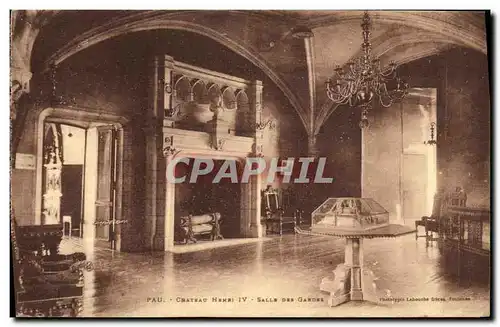 Cartes postales Pau Chateau Henri IV Salle Des Gardes