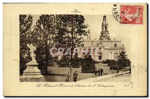 Ansichtskarte AK Pau Le Palais d hiver et statue de d Artagnan