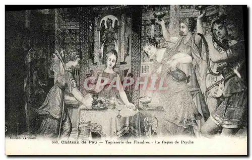 Cartes postales Pau Chateau De Tapisserie des Flandres Le Repas de Psyche