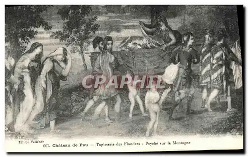 Cartes postales Pau Chateau Tapisserie des Flandres Psyche sur la Montagne