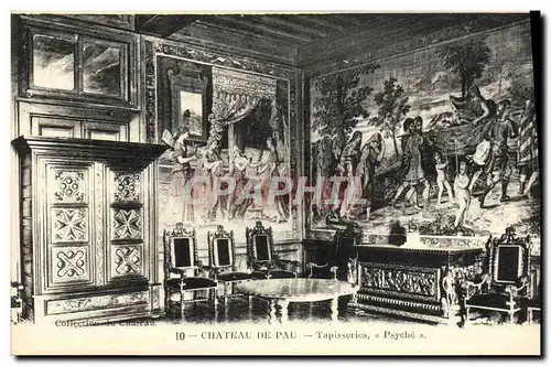 Cartes postales Pau Chateau Tapisserie Psyche