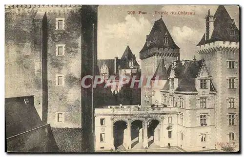 Cartes postales Pau Entree du Chateau