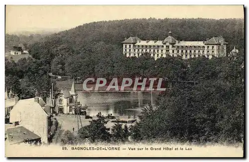Cartes postales Bagnoles de L Orne Vue sur le Grand Hotel et le Lac