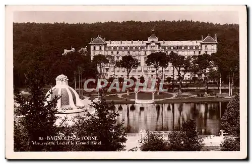 Ansichtskarte AK Bagnoles de L Orne Vue vers le lac et le grand hotel