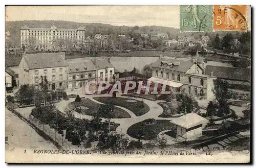 Cartes postales Bagnoles De L Orne Vue Generale Prise des Jardins de L Hotel de Paris