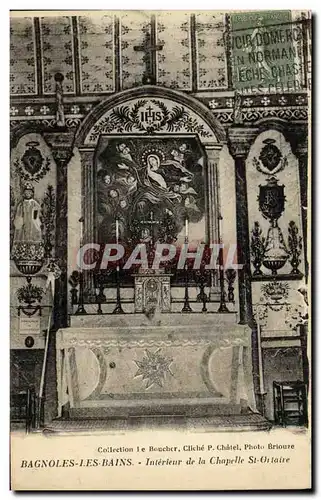 Cartes postales Bagnoles De L Orne Interieur de la Chapelle St Oraire