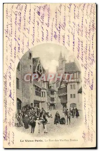 Cartes postales Le Vieux Paris La Rue des Vieilles Ecoles