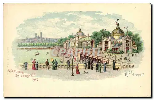 Cartes postales Paris Exposition universelle 1900 Rive droite