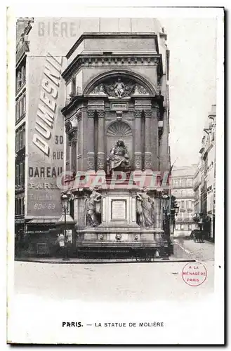 Cartes postales Paris La Statue De Moliere