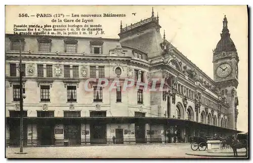 Ansichtskarte AK Paris Les nouveaux batiments de la Gare de lyon