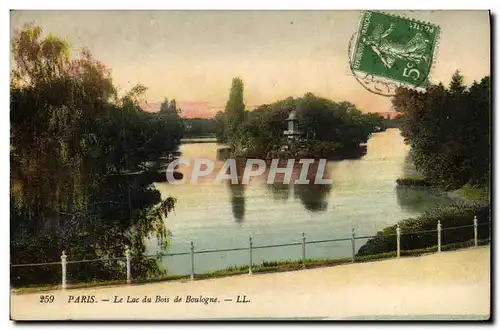 Cartes postales Paris Le Lac du Bois de Boulogne