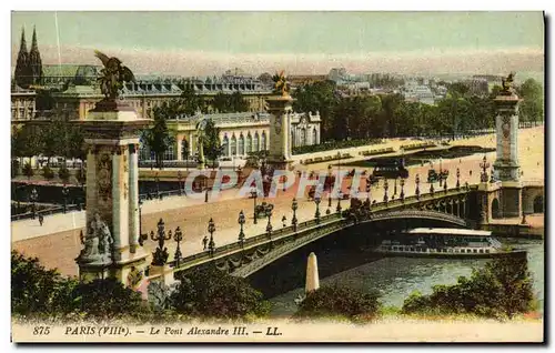 Cartes postales Paris Le Pont Alexandre III