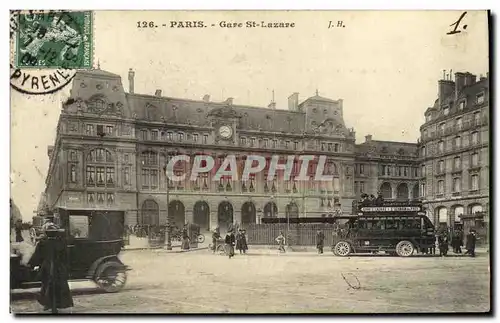 Cartes postales Paris Gave St Lazare