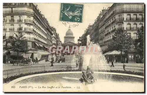 Cartes postales Paris La Rue Soufflot et le Pantheon