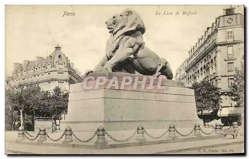 Cartes postales Paris Le Lion de Belfort