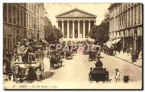 Cartes postales Paris La Rue Royale