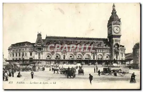 Cartes postales Paris La gare de Lyon