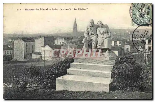 Ansichtskarte AK Paris Square du Pere Lachaise Le destin