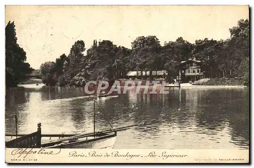 Ansichtskarte AK Paris Bois de Boulogne Lac superieur