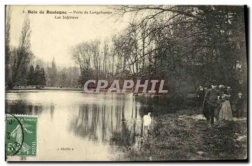 Cartes postales Paris Porte de Longchamp Lac inferieur