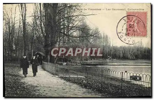 Cartes postales Paris Bois de Vincennes Lac Daumesnil Embarcadere