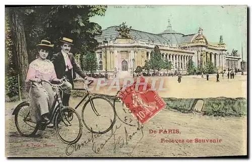 Ansichtskarte AK Paris De Recevez ce Souvenir Grand palais Velo