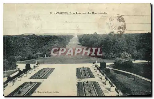 Cartes postales Compiegne L Avenue des Beaux Monts