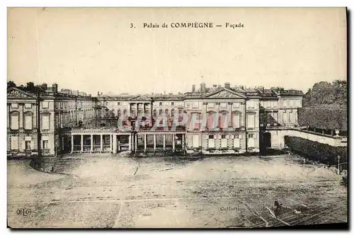 Cartes postales Compiegne Palais de Facade