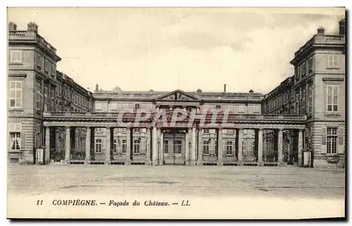 Cartes postales Compiegne Facade du Chateau