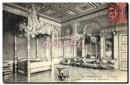 Ansichtskarte AK Compiegne Le Chateau Chambre a coucher des imperatrices