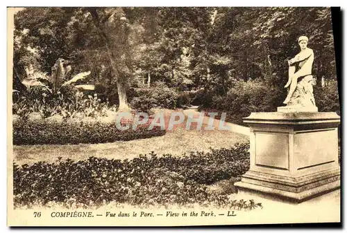 Cartes postales Compiegne Vue dans le Parc