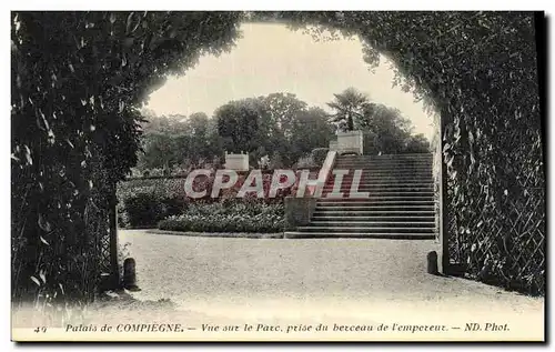 Ansichtskarte AK Compiegne Vue sur le Parc Prise du Berceau de L Empereur