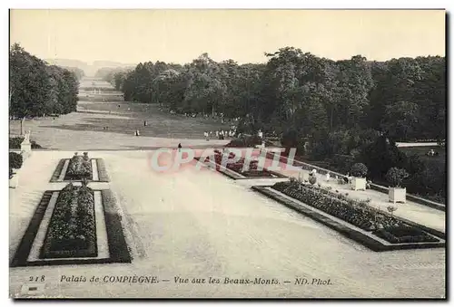 Ansichtskarte AK Compiegne Vue sur les Beaux Monts