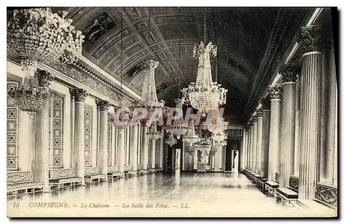 Cartes postales Compiegne Le Chateau La Salle des Fetes