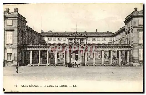 Ansichtskarte AK Compiegne La Facade du Chateau