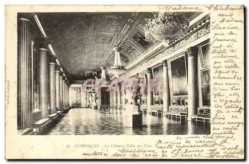 Cartes postales Compiegne Le Chateau Salle des Fetes