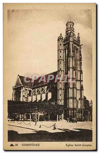 Ansichtskarte AK Compiegne Eglise Saint Jacques