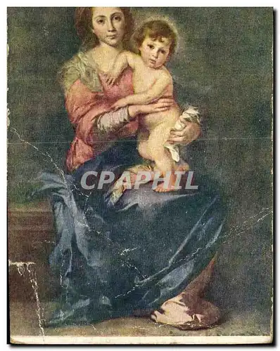 Ansichtskarte AK Bart Murillo La Madonna col Figlio