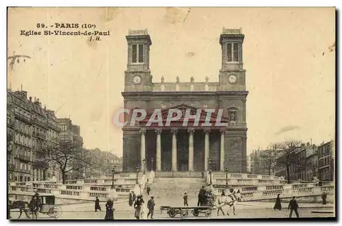 Cartes postales Paris Eglise St Vincent Paul