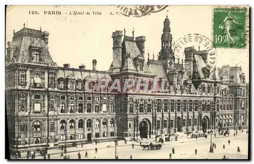 Cartes postales Paris L Hotel de Ville