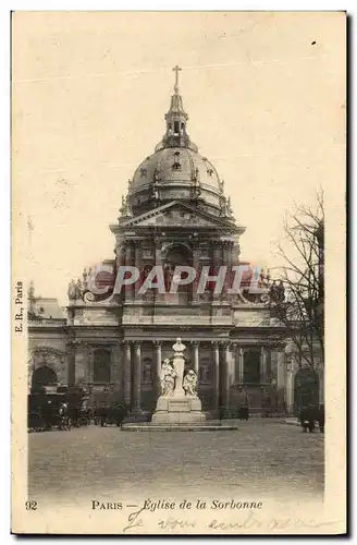 Cartes postales Paris Eglise de la Sorbonne Universite