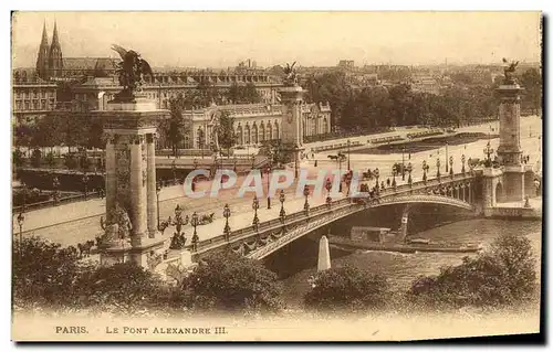 Cartes postales Paris Le Pont Alexandre III