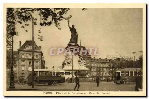 Cartes postales Paris La Place de la Republique