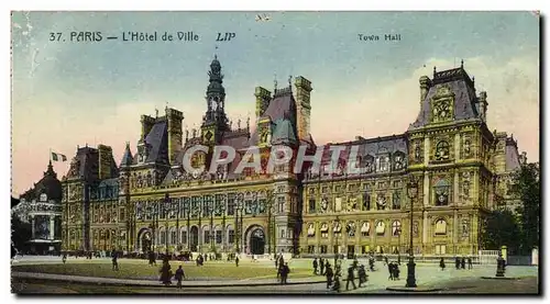 Cartes postales Paris Hotel de Ville