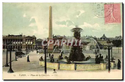 Cartes postales Paris Place de Concorde