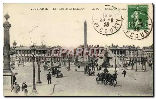 Cartes postales Paris La Place de la Concorde