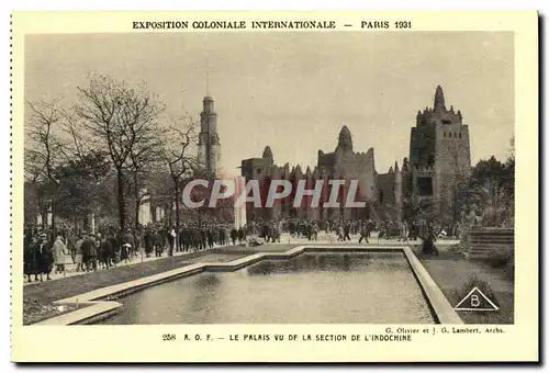 Ansichtskarte AK Paris Exposition Coloniale Internationale 1931 AOF Le palais vu de la section de l Indochine