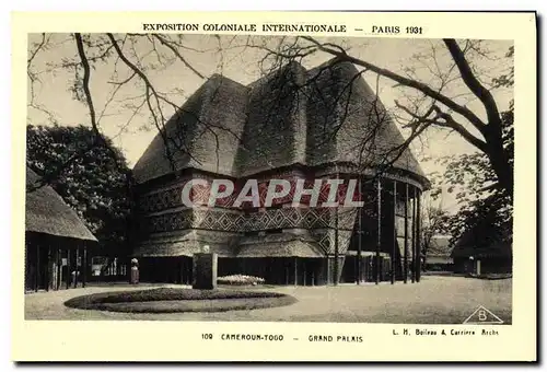Ansichtskarte AK Paris Exposition Coloniale Internationale 1931 Cameroun Togo Grand palais