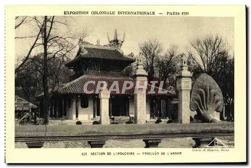 Cartes postales Paris Exposition Coloniale Internationale Pavillon De L Annam 1931