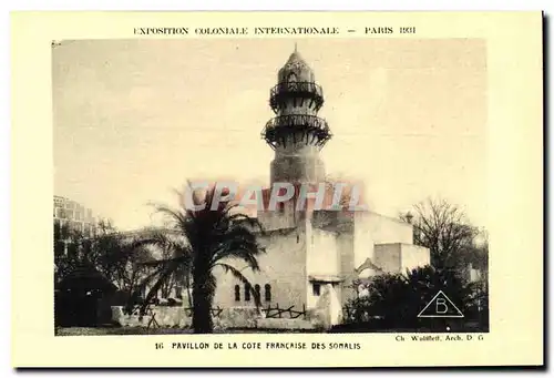 Ansichtskarte AK Paris Exposition Coloniale Internationale Pavillon De la Cote Francaise des Somalis